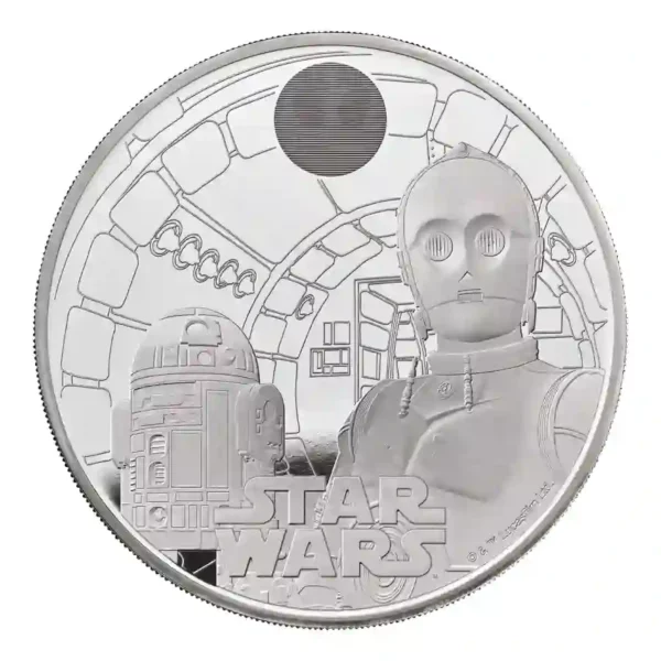 2023 Great Britain 5 Ounce Star Wars C-3PO & R2-D2 Silver Proof Coin
