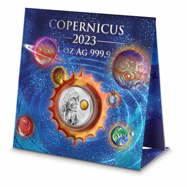 2023 Nicolaus Copernicus 5 Euro Colored Silver Coin