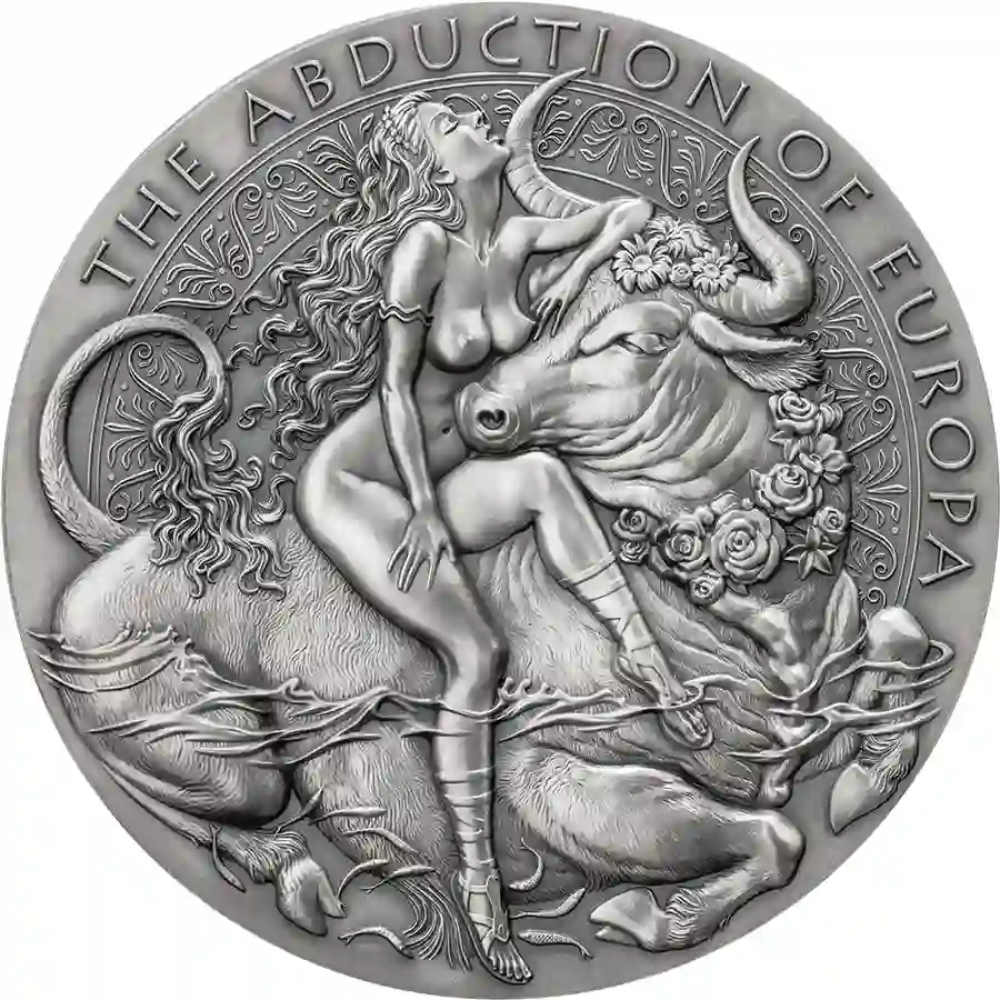2023 Cameroon 1 Kilogram Abduction of Europa Celestial Beauty High Relief Silver Coin