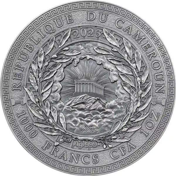 2023 Cameroon 1 oz Centaur 24K Gilded High Relief Silver Coin
