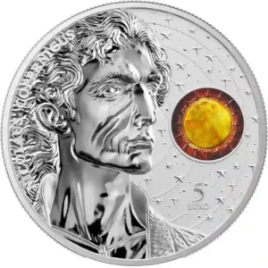 2023 Malta 1 Ounce Nicolaus Copernicus 5 Euro Colored Silver Coin