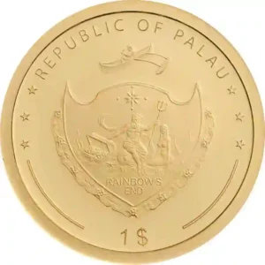 2019 Palau Four Leaf Clover 1 Gram Gold Proof Coin
