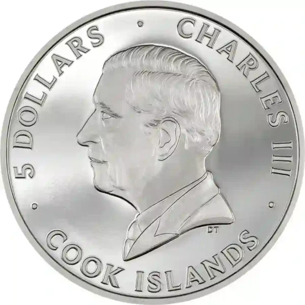 2024 Cook Islands 1 oz Underlook Under-Cat High Relief Silver Proof Coin