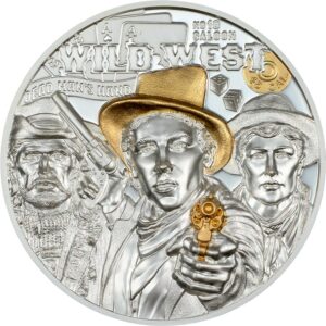 2024 Cook Islands 3 Ounce Legends Wild West Ultra High Relief Silver Proof Coin