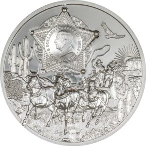 2024 Cook Islands 1 oz Legends Wild West Ultra High Relief Silver Proof Coin