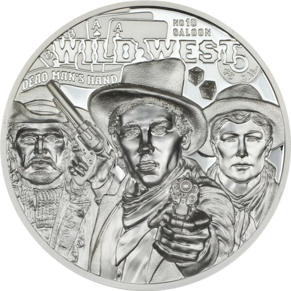 2024 Cook Islands 1 Ounce Legends Wild West Ultra High Relief Silver Proof Coin