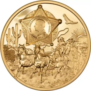2024 Cook Islands 1 oz Legends Wild West Ultra High Relief Gold Proof Coin