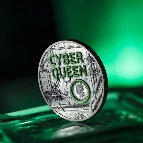Cyber Queen Rebirth Black Proof Silver Coin