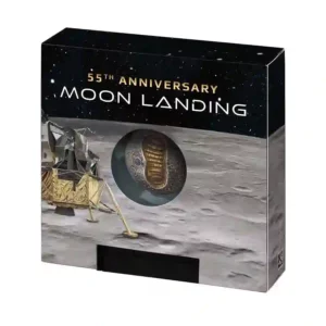 55th Anniversary Moon Landing Spherical Silver Coin