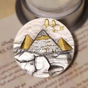 T'Chad Pyramid at Giza Silver Coin