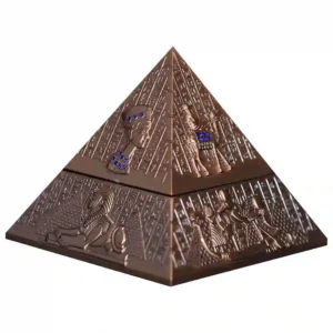 2024 Pyramid at Giza High Relief Gilded Silver Coin