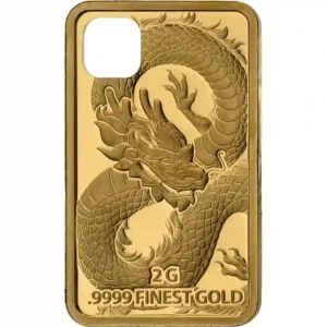 2024 Solomon Islands 2 Gram Dragon Proof-like Gold Coin Pendant