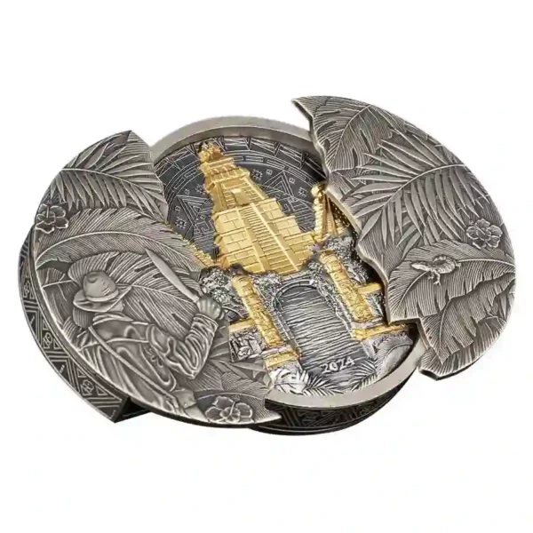 2024 El Dorado 5 ox High Relief Antique Finish Silver Coin