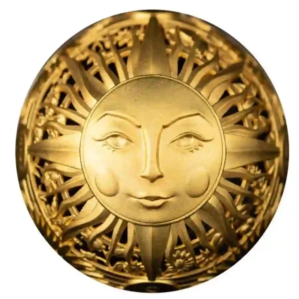 2024 Samoa 2 oz Sun & Moon Filigree Spherical Silver Coin