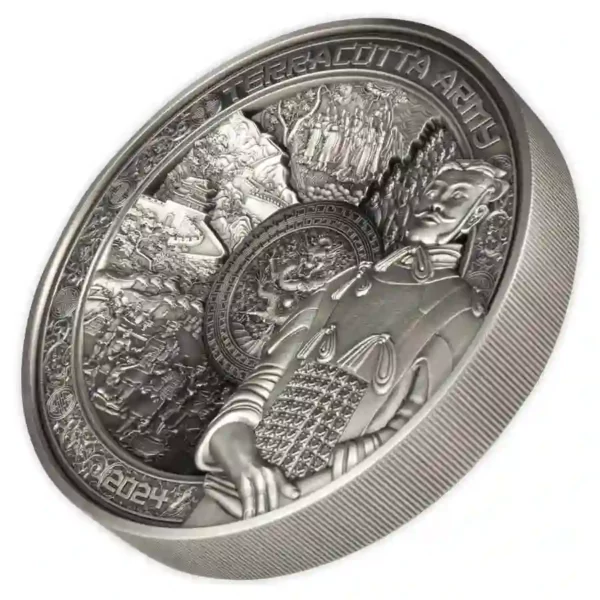 2024 Terracotta Army 1 Kilo UHR Antique Finish Silver Coin