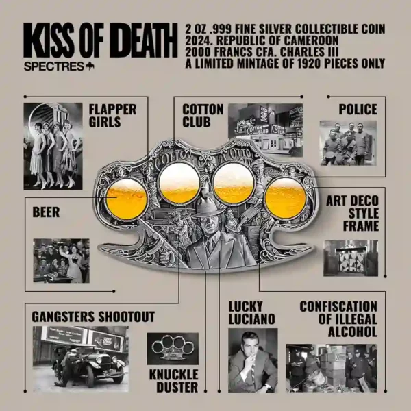 2024 Kiss of Death Ultra High Relief Silver Coin