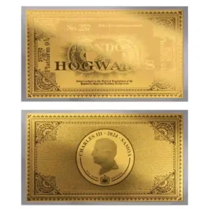 2024 Samoa 1/2 Gram Hogwarts Express Ticket Proof-like Gold Note