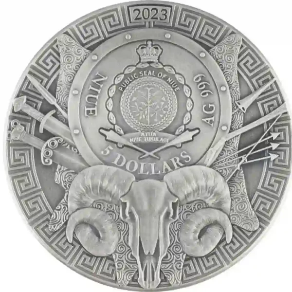 2023 Niue Argonauts Argo Ship High Relief Gilded Silver Coin