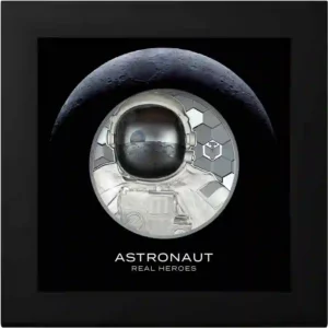 2024 Real Heroes Astronaut 3 oz Ultra High Relief Silver Proof Coin