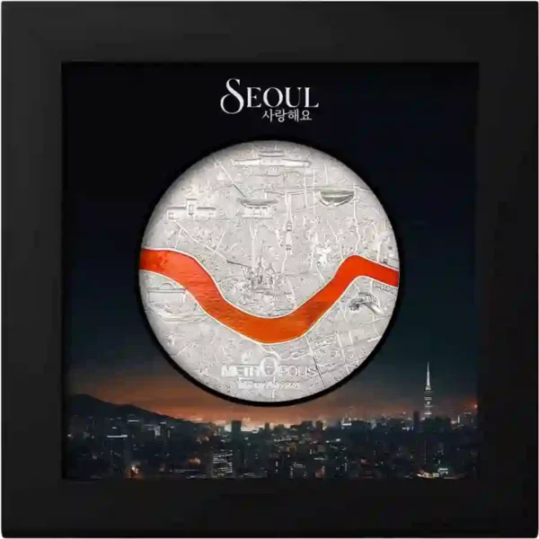2024 Seoul Tiffany Art Metropolis 3 oz Ultra High Relief Silver Coin