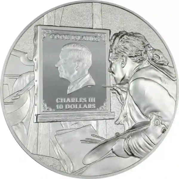 2024 Cook Islands 2 oz Masters of Art Auguste Renoir High Relief Silver Coin