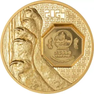 2024 Mongolia 1 oz Snow Leopard Ultra High Relief Gold Proof Coin