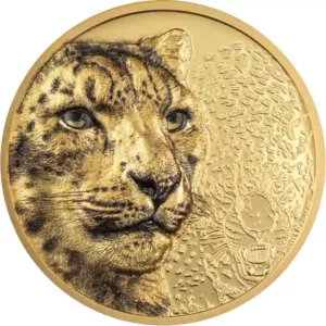 2024 Mongolia 1 Ounce Snow Leopard Ultra High Relief Gold Proof Coin