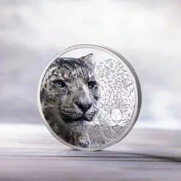 Snow Leopard 3 oz UHR Silver Proof Coin