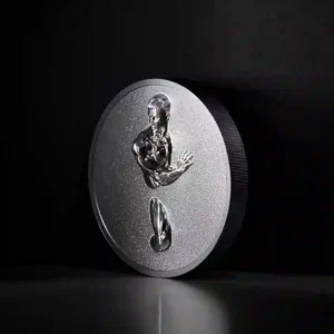 Out of the Dark Ultra High Relief Black Proof Silver Coin