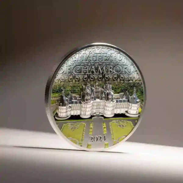 Chateau de Chambord 5 oz Ultra High Relief Silver Coin