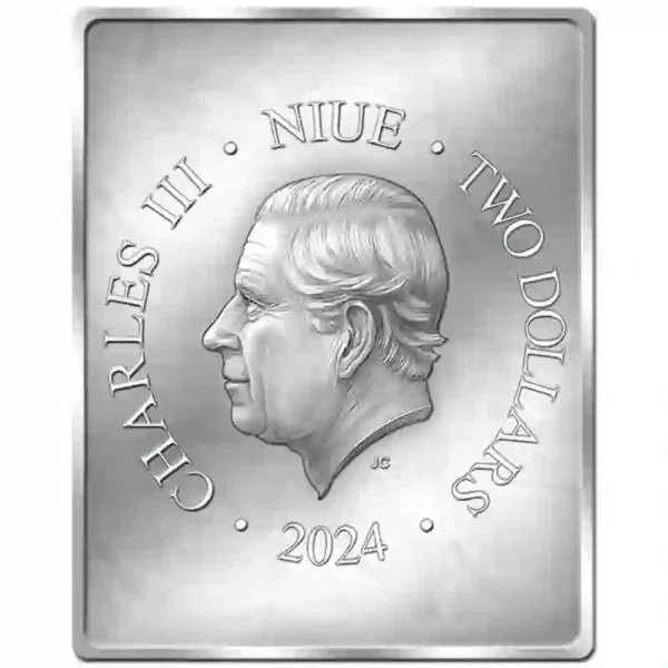 2024 Dark Nature Lion Vintage Print High Relief Silver Coin