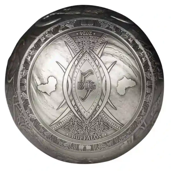 2024 Big 5 Buffalo Spherical Antique Finish Silver Coin