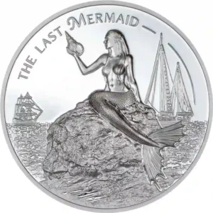 2024 Palau 1 Ounce X-Ray Last Mermaid Silver Proof Coin