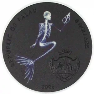 2024 Palau X-Ray Last Mermaid Silver Proof Coin