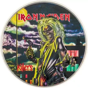 2024 Cook Islands 1 Ounce Iron Maiden Killers Colored Silver Proof Coin