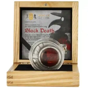 2023 Black Death Antique Finish Silver Coin