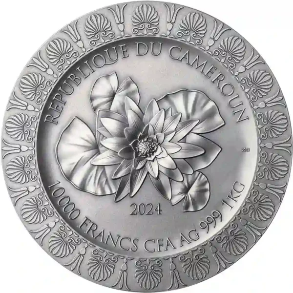 2024 Cameroon 1 Kg Leda & the Swan Celestial Beauty High Relief Silver Coin
