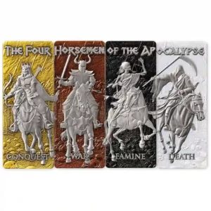 2024 Barbados 4 X 1 Ounce Four Horsemen Color Silver Coin Collection