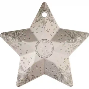 2024 Starry Sky Tree Ornament Silk Finish Silver Coin