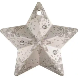 2024 Cook Islands 1 oz Starry Sky Ornament Silk Finish Silver Coin